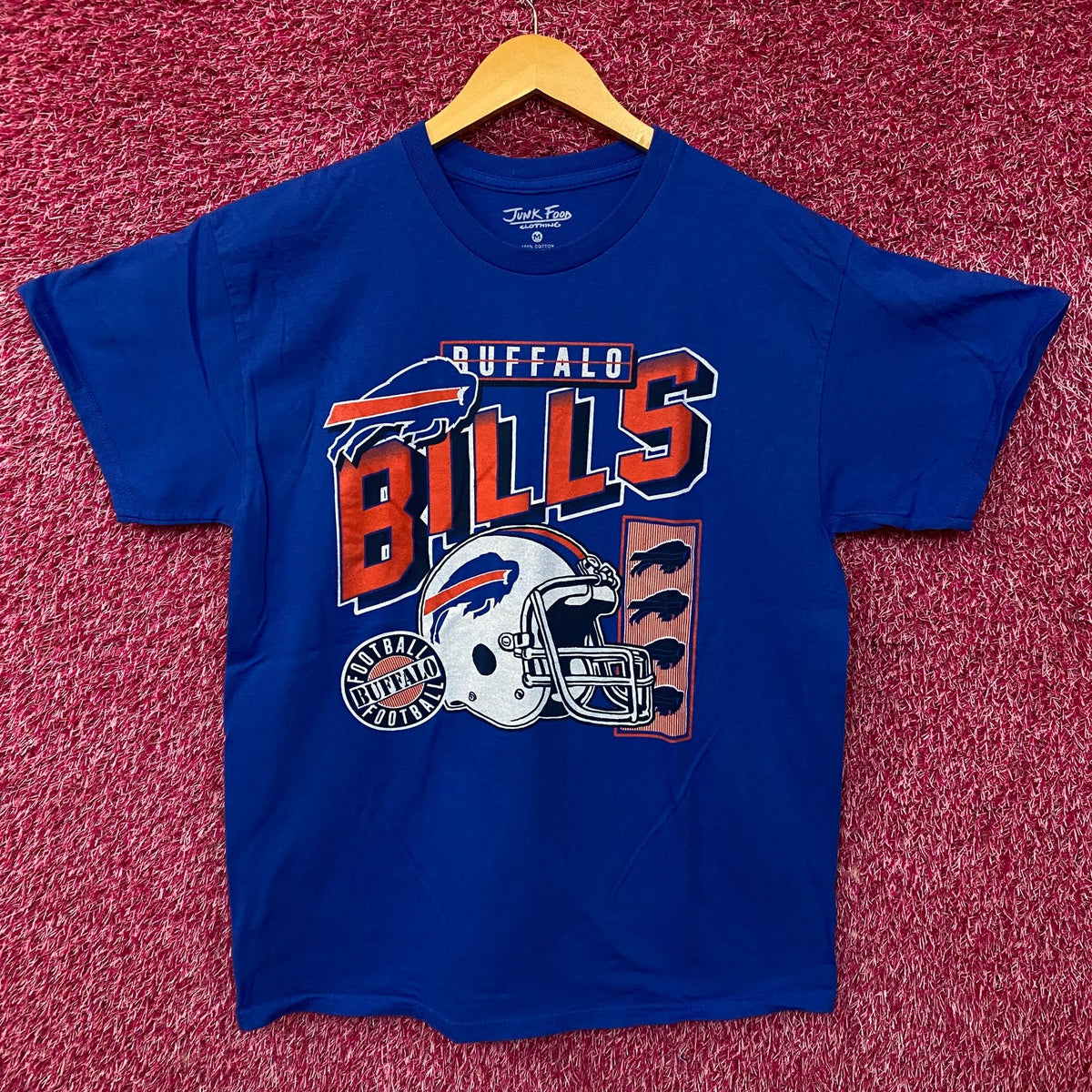 Junk Food Clothing NFL Buffalo Bills Checkdown Flea Market Tee Medium