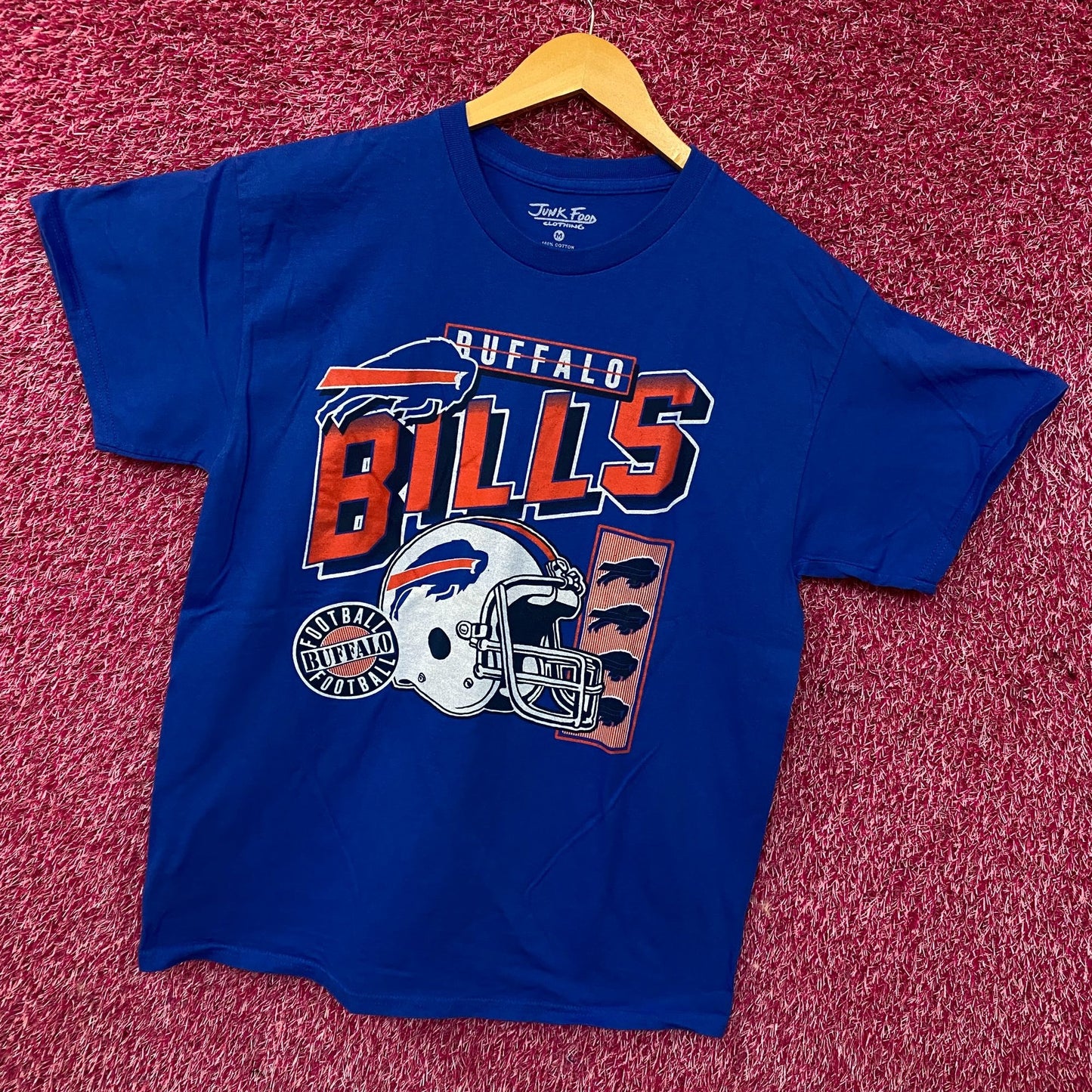 Junk Food Clothing NFL Buffalo Bills Checkdown Flea Market Tee Medium
