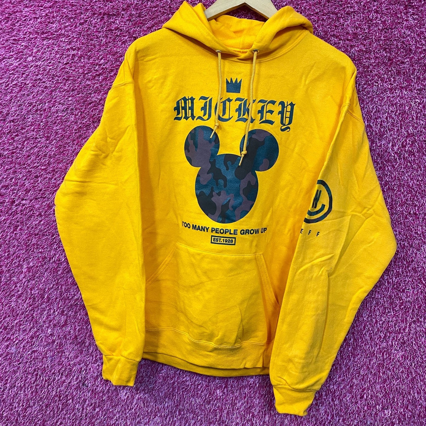 Neff x Mikey Mouse To Many People Grow Up Hoodie Large