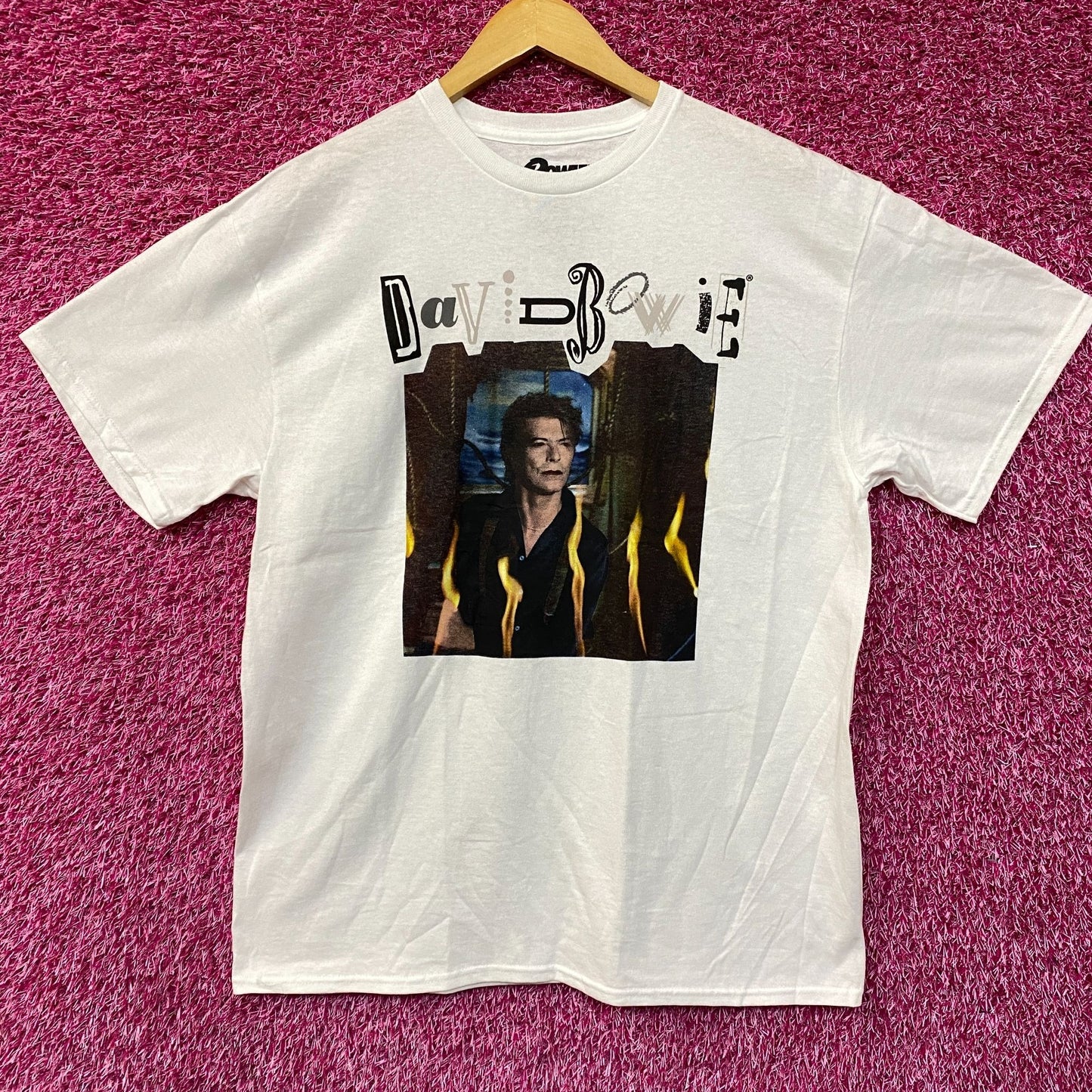 David Bowie Retro Graphic T-Shirt Size Large