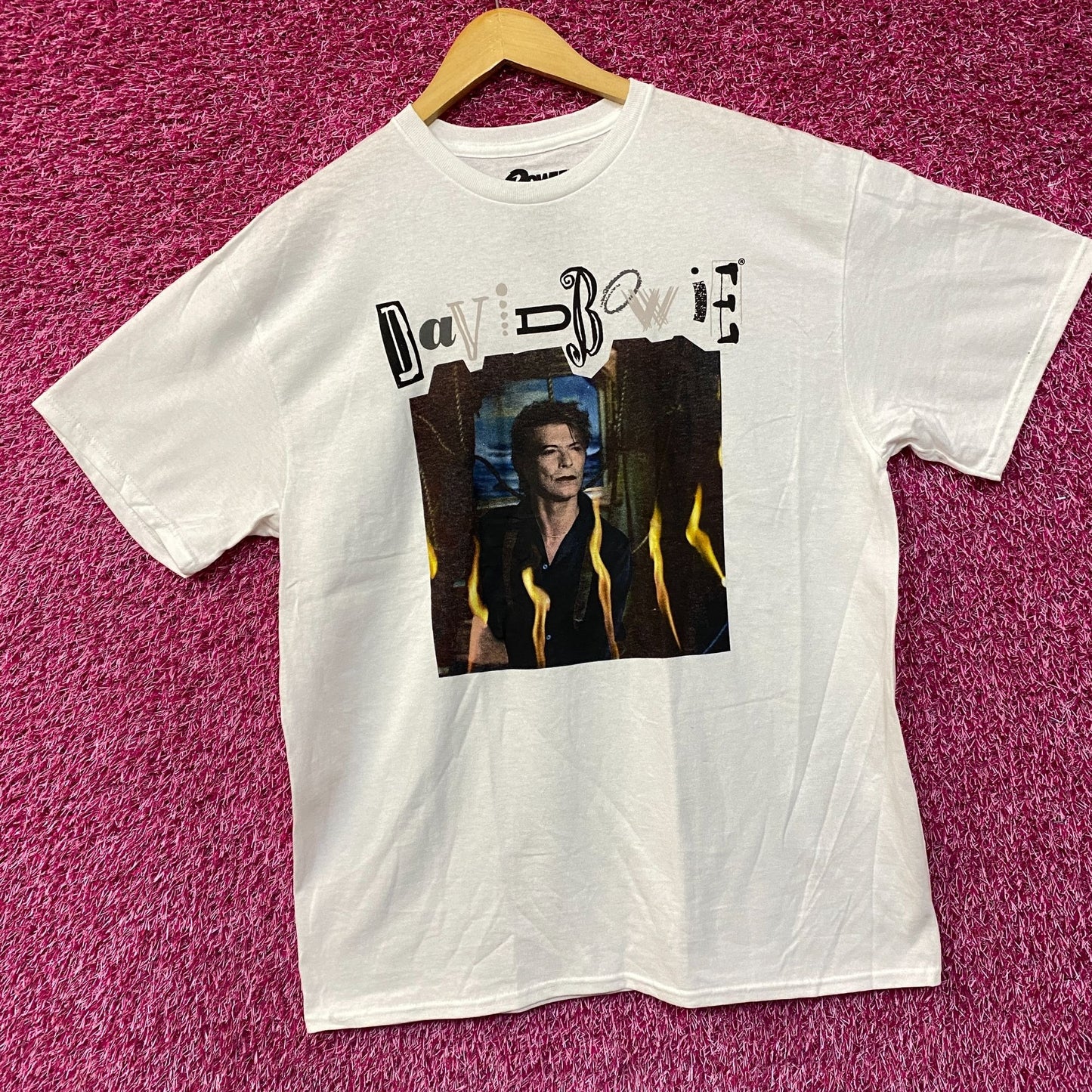 David Bowie Retro Graphic T-Shirt Size Large