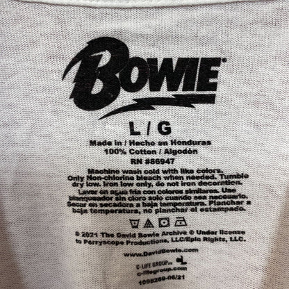 David Bowie Retro Graphic T-Shirt Size Large