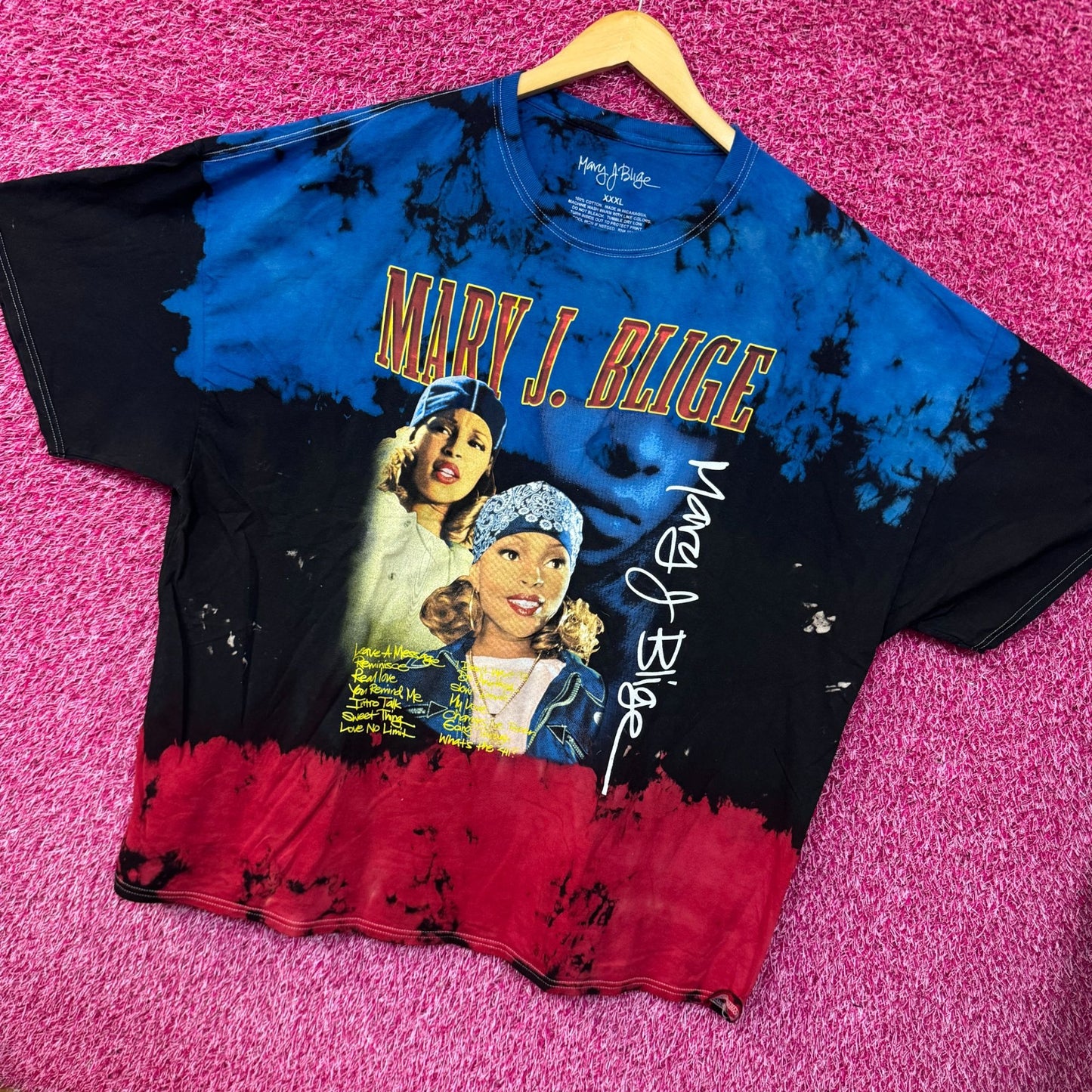 Mary J Blige Whats the 411 Track-listing Hip Hop Dip Dye 3XL