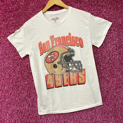 NFL Junk Food San Francisco 49rs White Helmet Logo Tee Extra Small