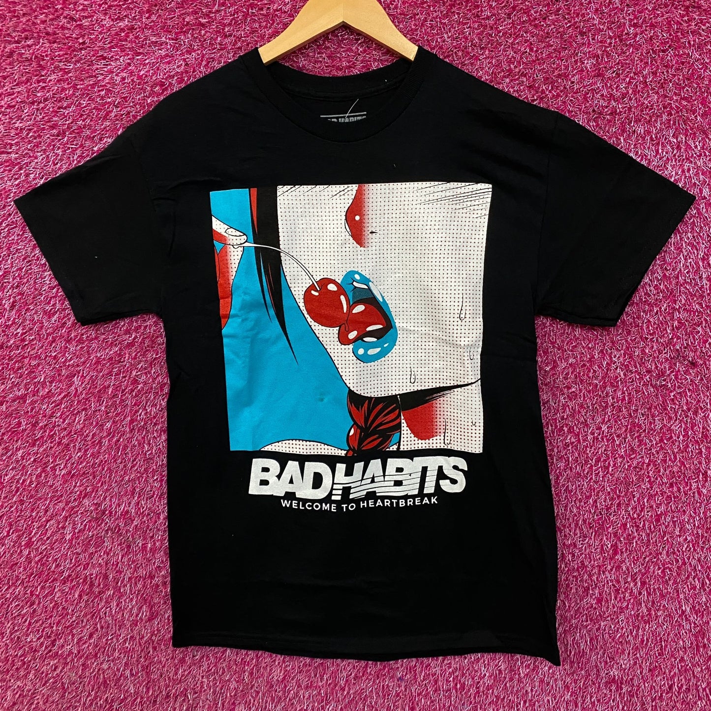 Bad Habits: Welcome to Heartbreak "Cherry Girl" Graphic T-Shirt Medium
