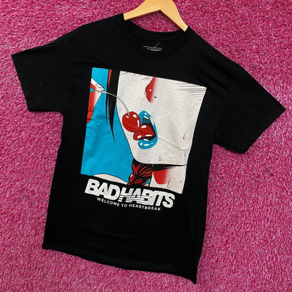 Bad Habits: Welcome to Heartbreak "Cherry Girl" Graphic T-Shirt Medium