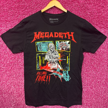 Megadeth Killing Time Crush the World Tour Metal Band Tee M