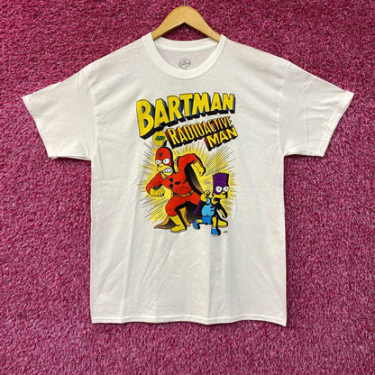 The Simpsons Bartman and Radioactive Man Heroes T-Shirt Large