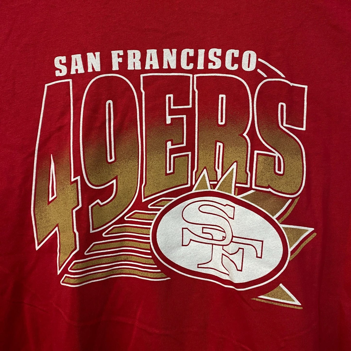Junk Food NFL San Francisco 49ers Women Red Short Top Medium