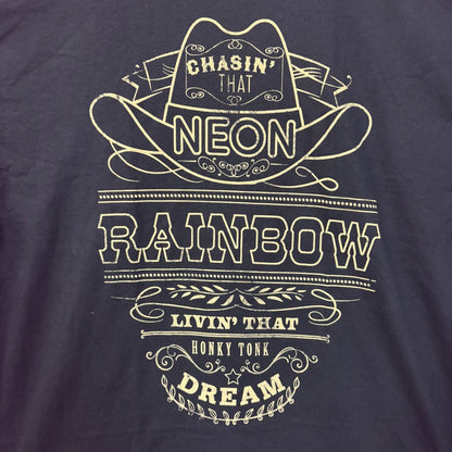 Alan Jackson Chasin' That Neon Rainbow Black T-Shirt XL