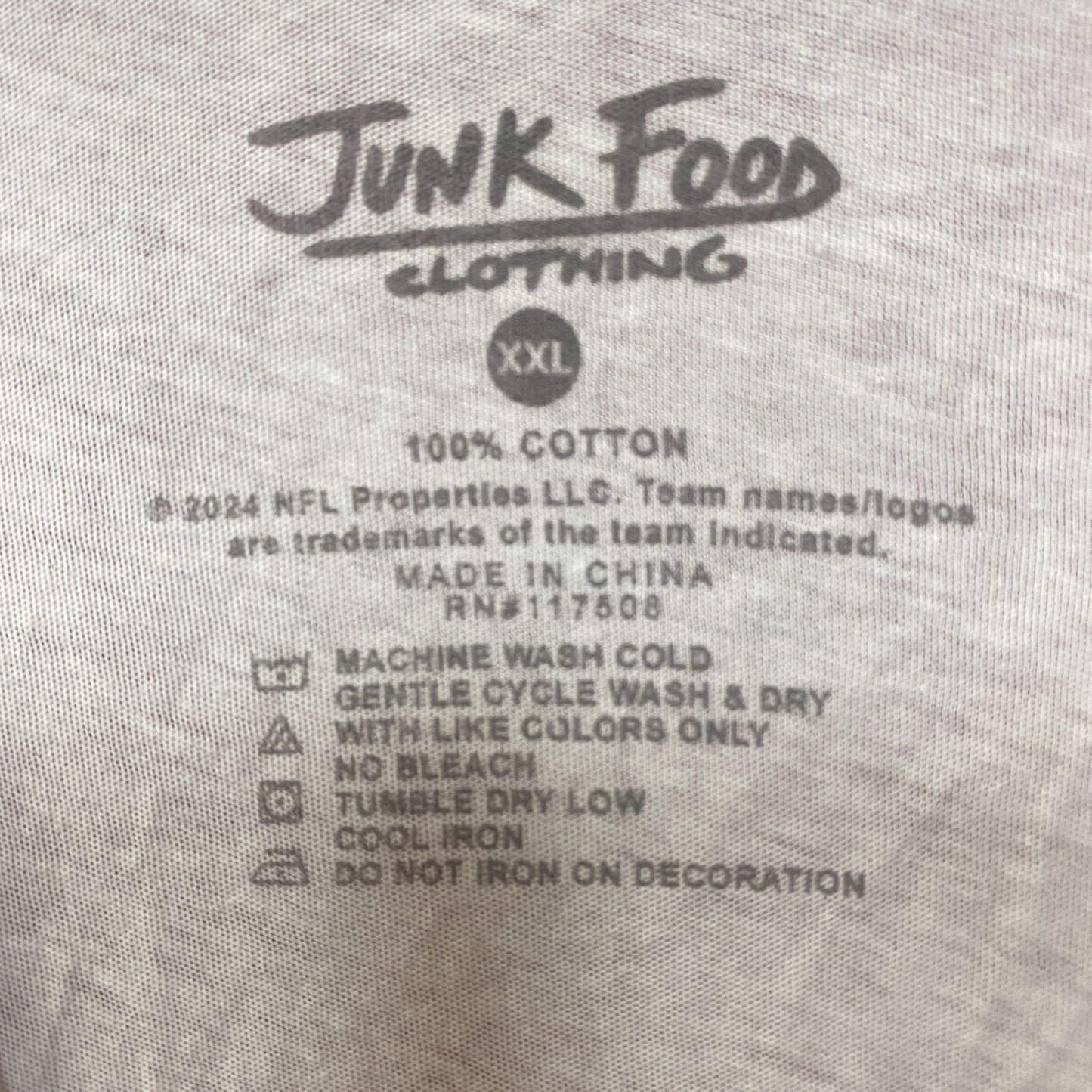 Junk Food Clothing NFL Cincinnati Bengals Cropped Sleeveless T-Shirt 2XL