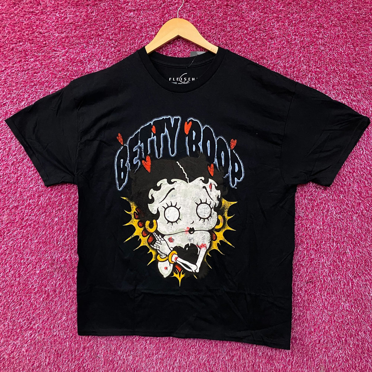 Fleischer Studios Betty Boop Zombie Love Graphic T-Shirt XL