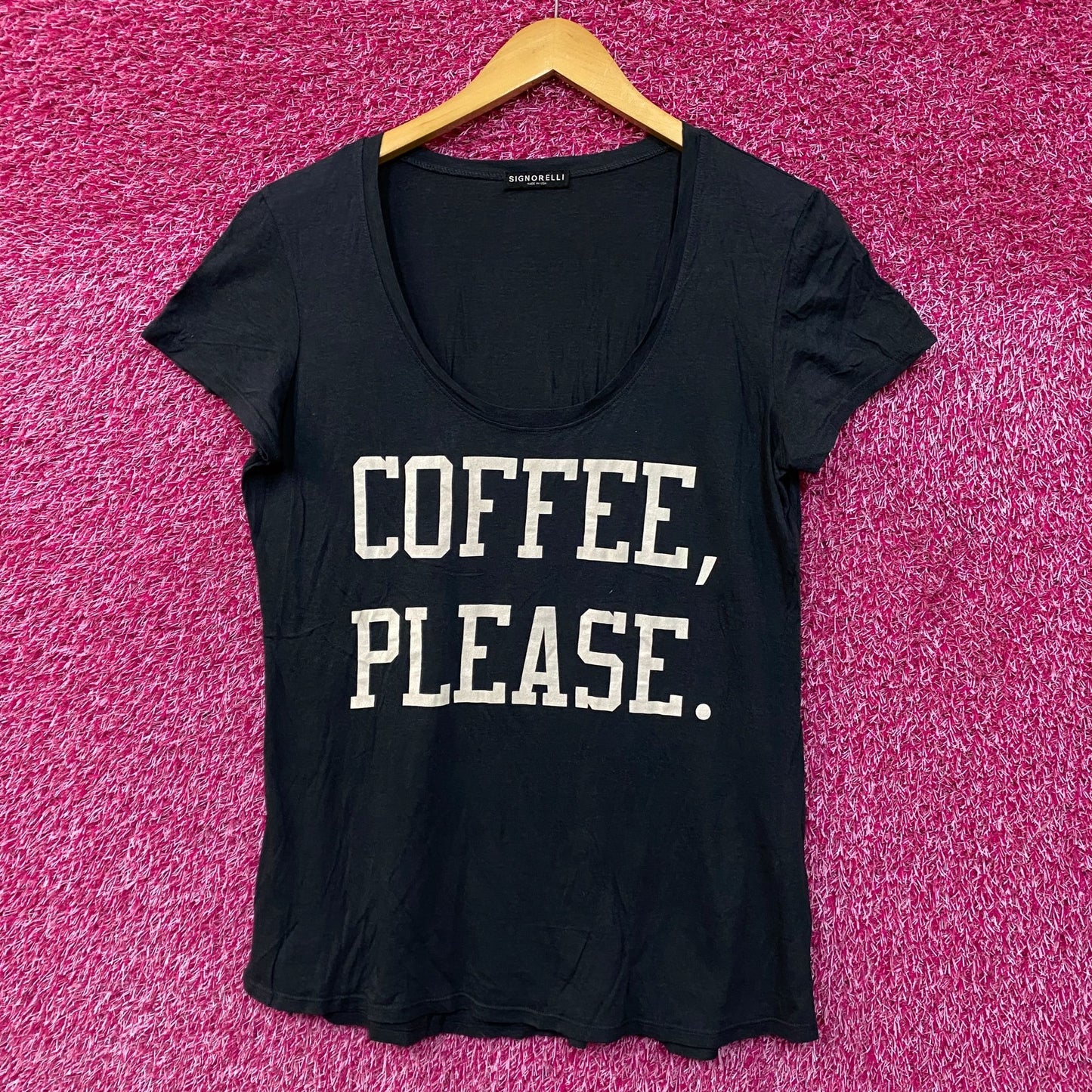 Coffee, Please Womens Tshirt size medium