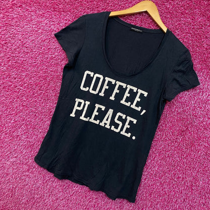 Coffee, Please Womens Tshirt size medium