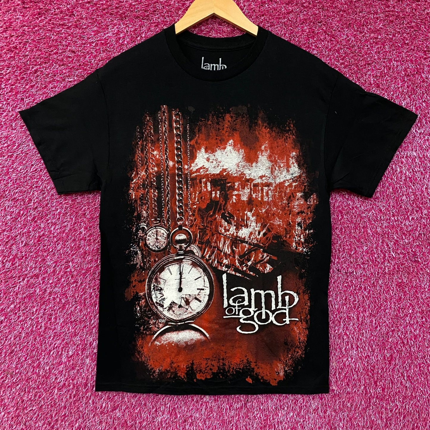 Lamb of God Self-Titled Album Cover Metal Band T-Shirt Medium