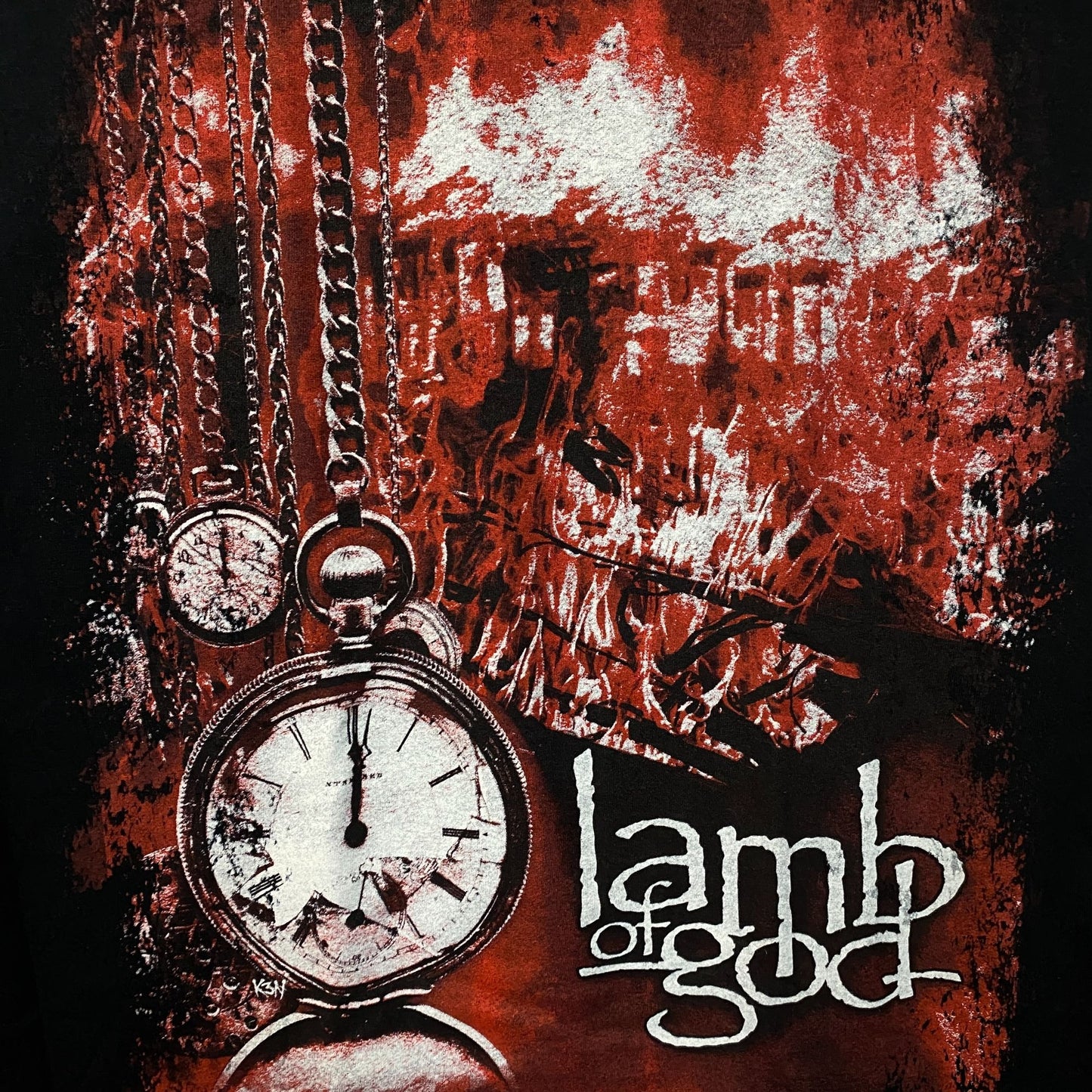 Lamb of God Self-Titled Album Cover Metal Band T-Shirt Medium