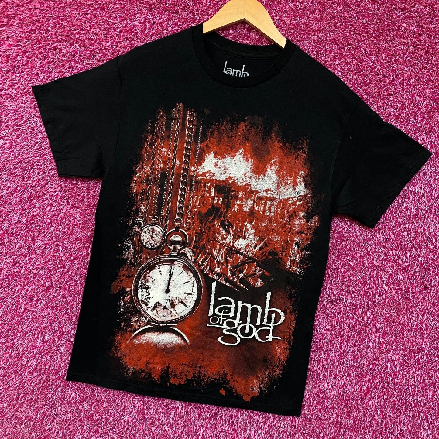 Lamb of God Self-Titled Album Cover Metal Band T-Shirt Medium