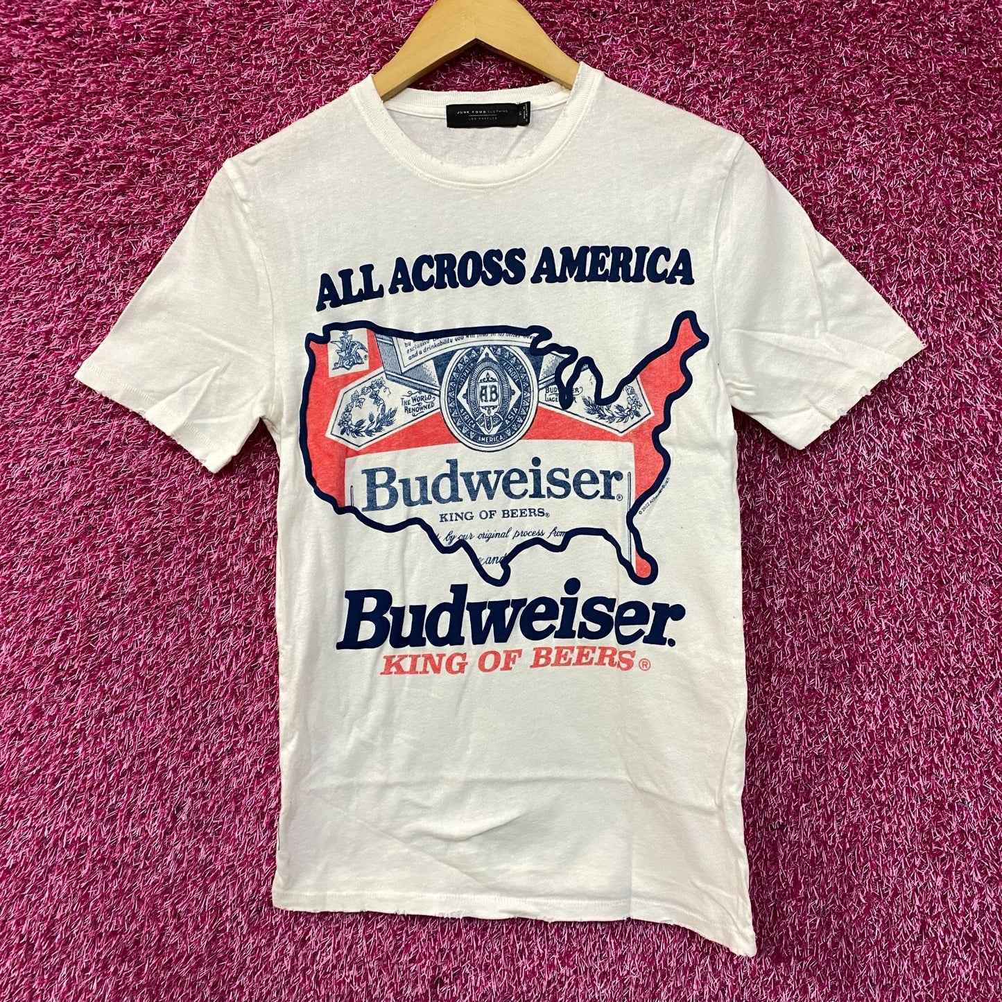 Budweiser King Of Beers All Across America T-shirt size XS