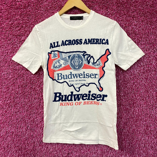 Budweiser King Of Beers All Across America T-shirt size XS