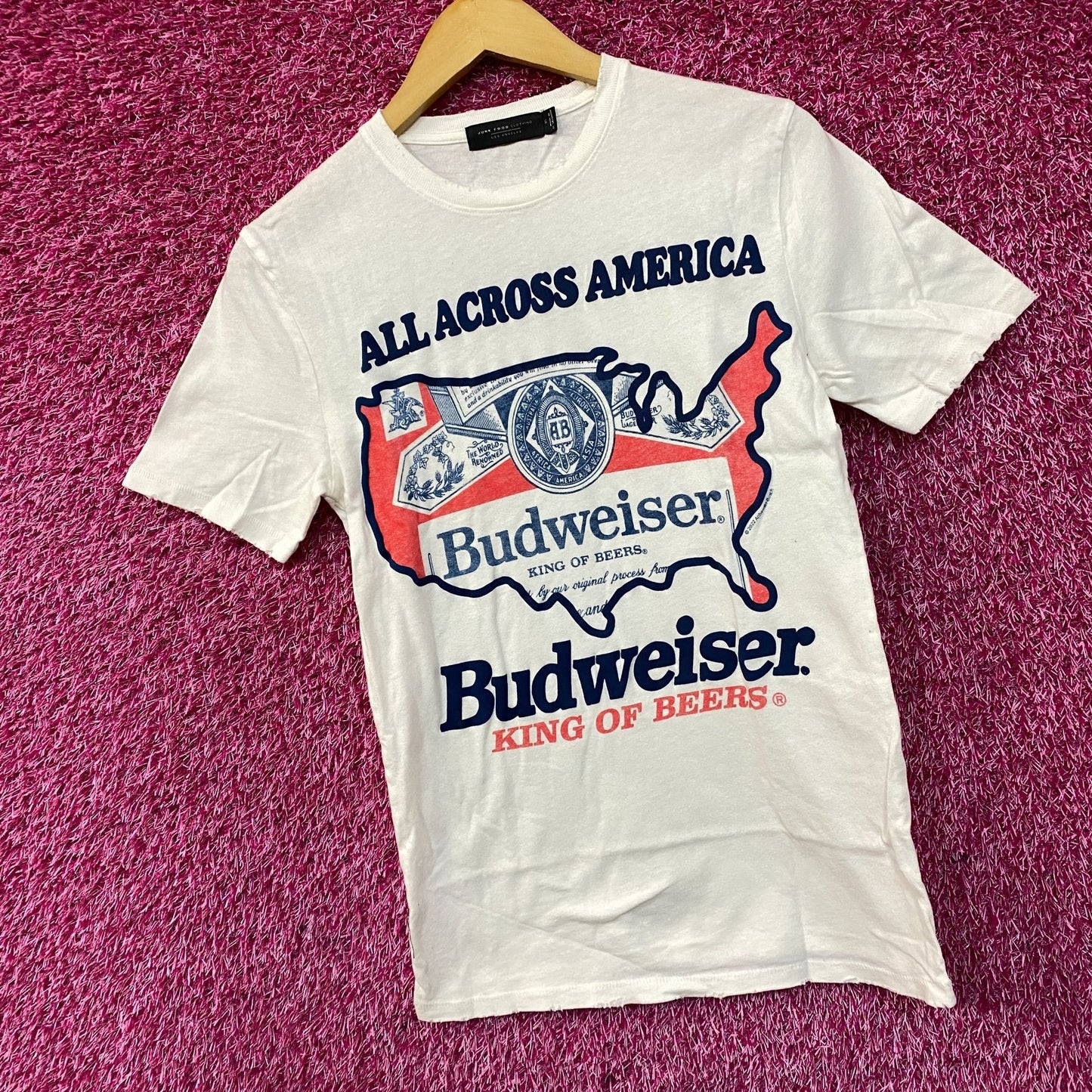 Budweiser King Of Beers All Across America T-shirt size XS