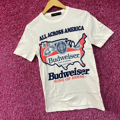 Budweiser King Of Beers All Across America T-shirt size XS