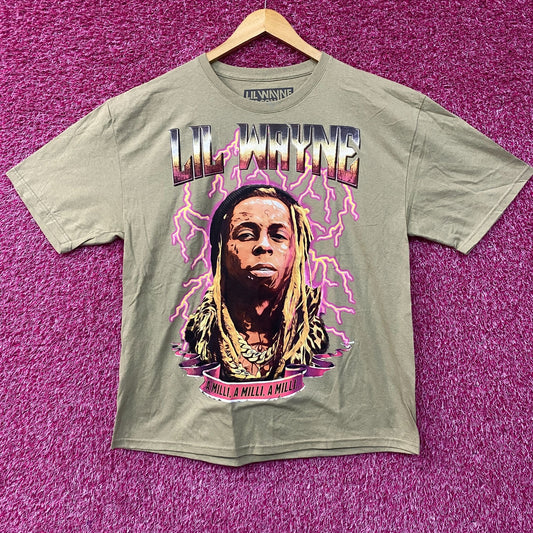 Lil Wayne Tha Carter III A Milli Graphic Design Tan T-Shirt XL