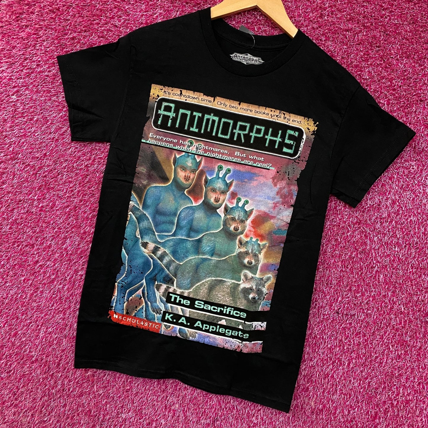 Animorphs The Sacrifice Book Cover Graphic T-Shirt Small
