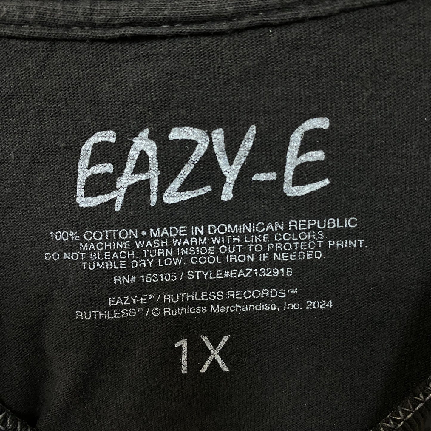 Eazy-E Ruthless Records Graphic T-Shirt 1X