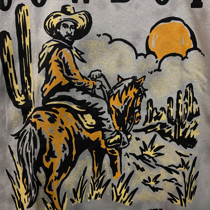 Cowboy Take Me Away Mineral Wash Graphic T-Shirt Medium