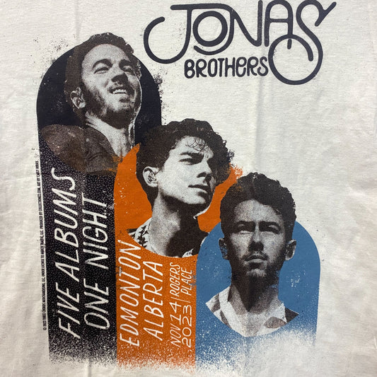 Jonas Brothers Five Albums One Night Tour T-Shirt Medium