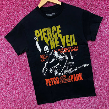 Pierce the Veil's I Can't Hear You World Tour Petco Park T-Shirt Small