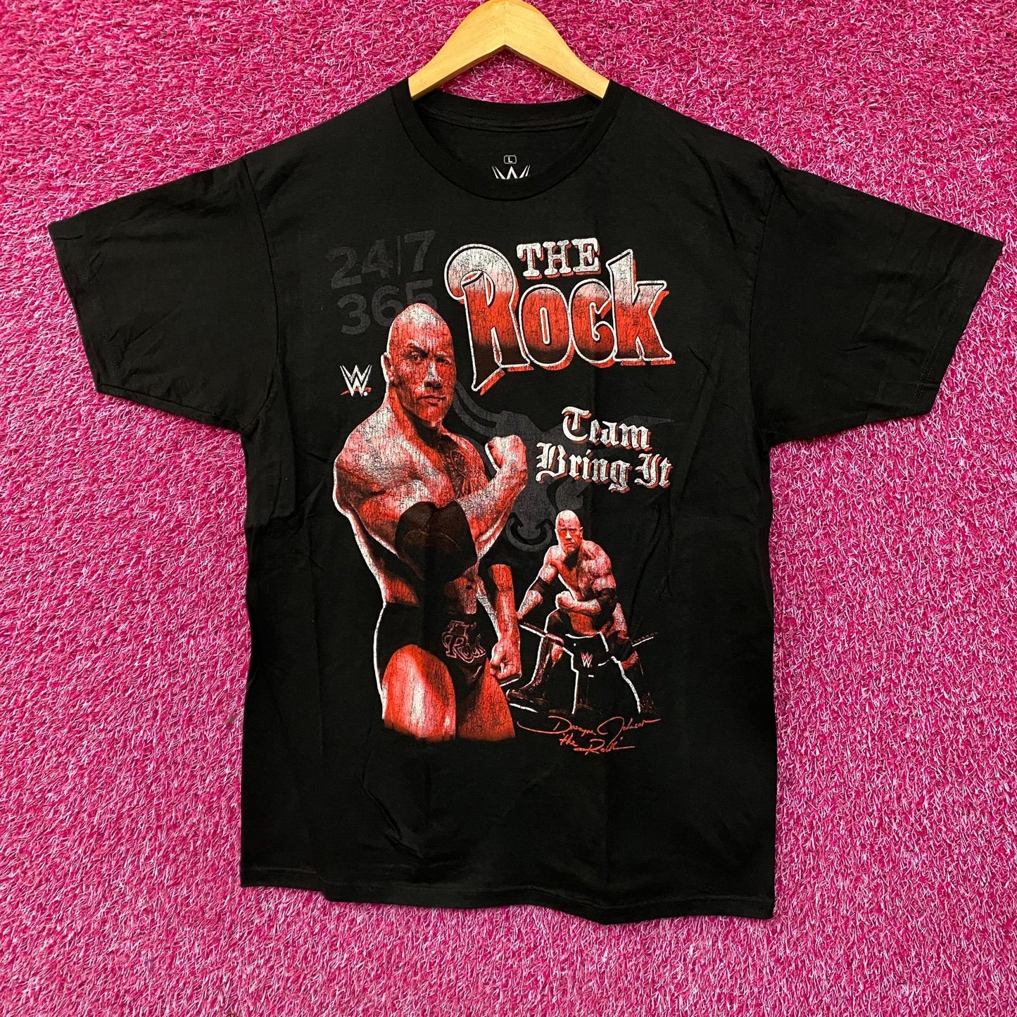 WWE Dwayne The Rock Johnson Tram Bring It T-Shirt Large