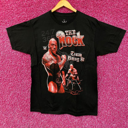 WWE Dwayne The Rock Johnson Tram Bring It T-Shirt Large
