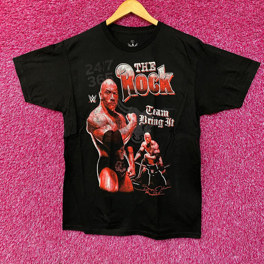 WWE Dwayne The Rock Johnson Tram Bring It T-Shirt Large