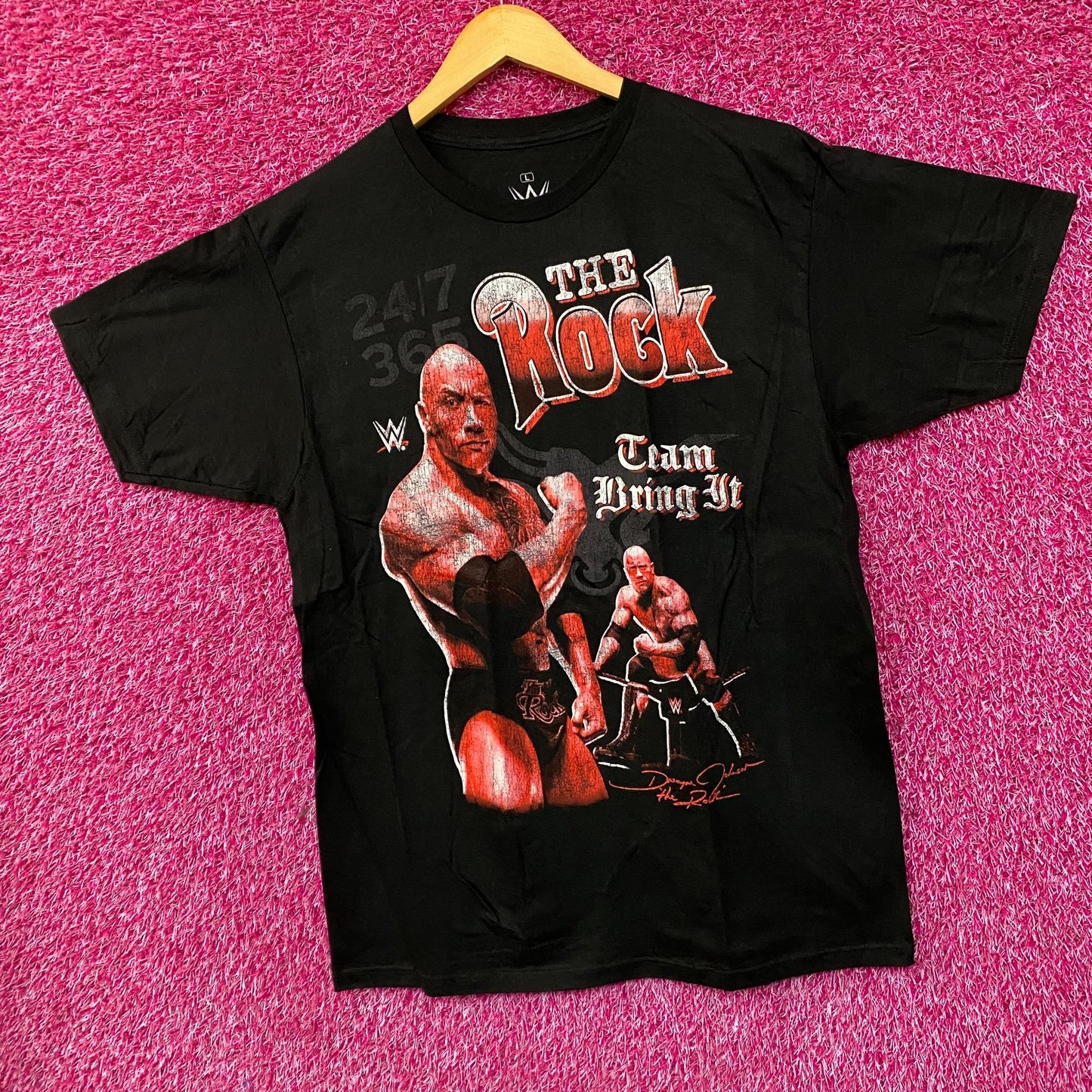 WWE Dwayne The Rock Johnson Tram Bring It T-Shirt Large