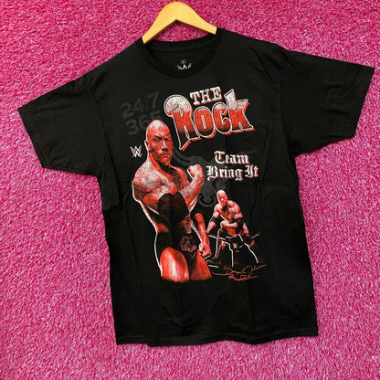 WWE Dwayne The Rock Johnson Tram Bring It T-Shirt Large