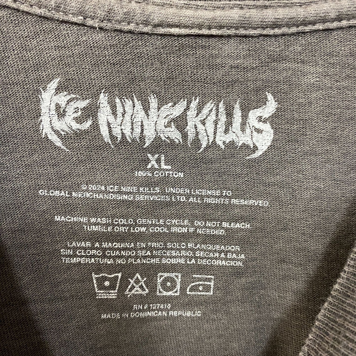 Ice Nine Kills Silence Dance Never End Silence Mask T-Shirt XL