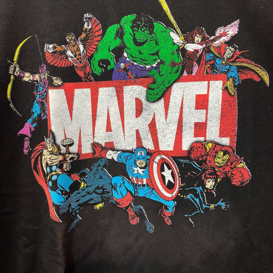 Marvel Avengers Characters Marvel Logo Long Sleeve T-Shirt XL