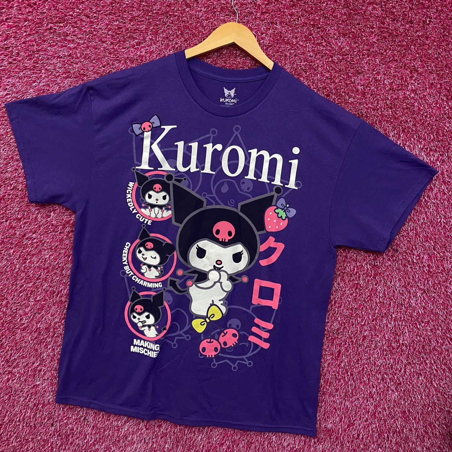 Sanrio Kuromi Bioworld Cute Collage T-Shirt XL