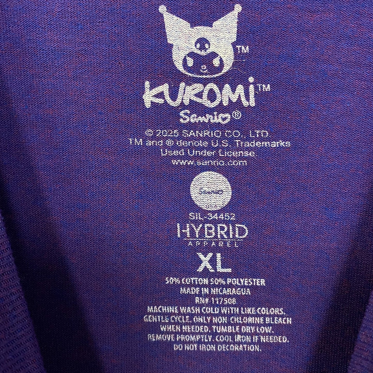 Sanrio Kuromi Bioworld Cute Collage T-Shirt XL