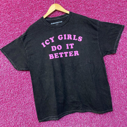Saweetie Icy Girls Dit It Better Mineral Wash T-Shirt Large