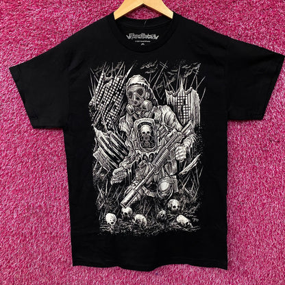 VampireFreaks Gas Mask Post-Apocalypse Graphic T-Shirt Medium