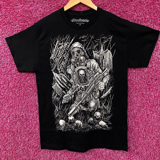 VampireFreaks Gas Mask Post-Apocalypse Graphic T-Shirt Medium