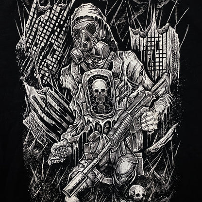 VampireFreaks Gas Mask Post-Apocalypse Graphic T-Shirt Medium