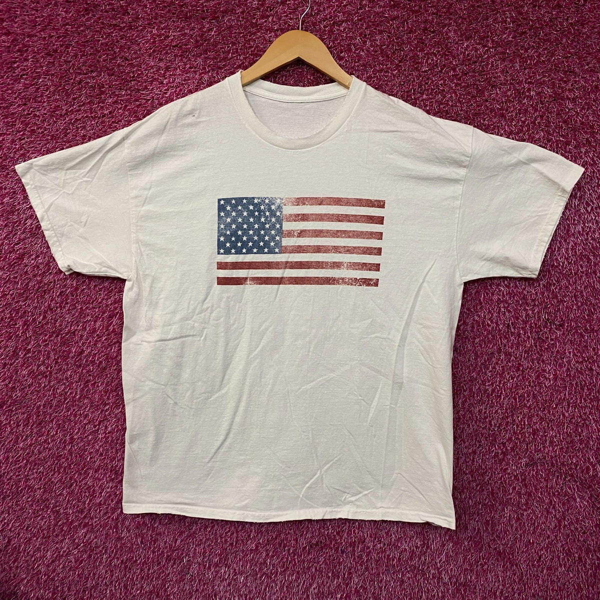 Junk Food Clothing USA American Flag patriotic Tshirt size Medium