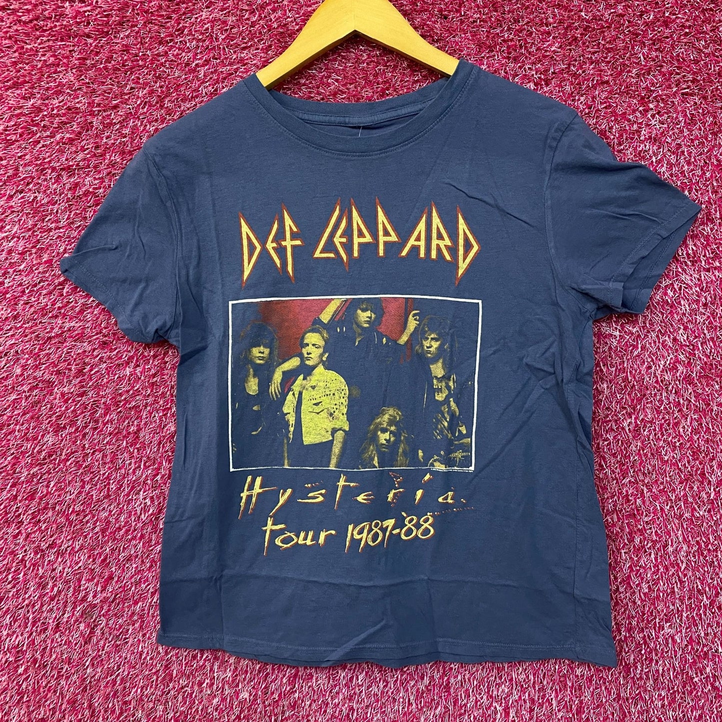Def Leppard Hysteria Tour Heavy Metal Band T-Shirt Small