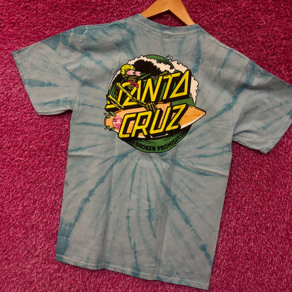 Broken Promises x Santa Cruz tiedye collab tshirt size medium