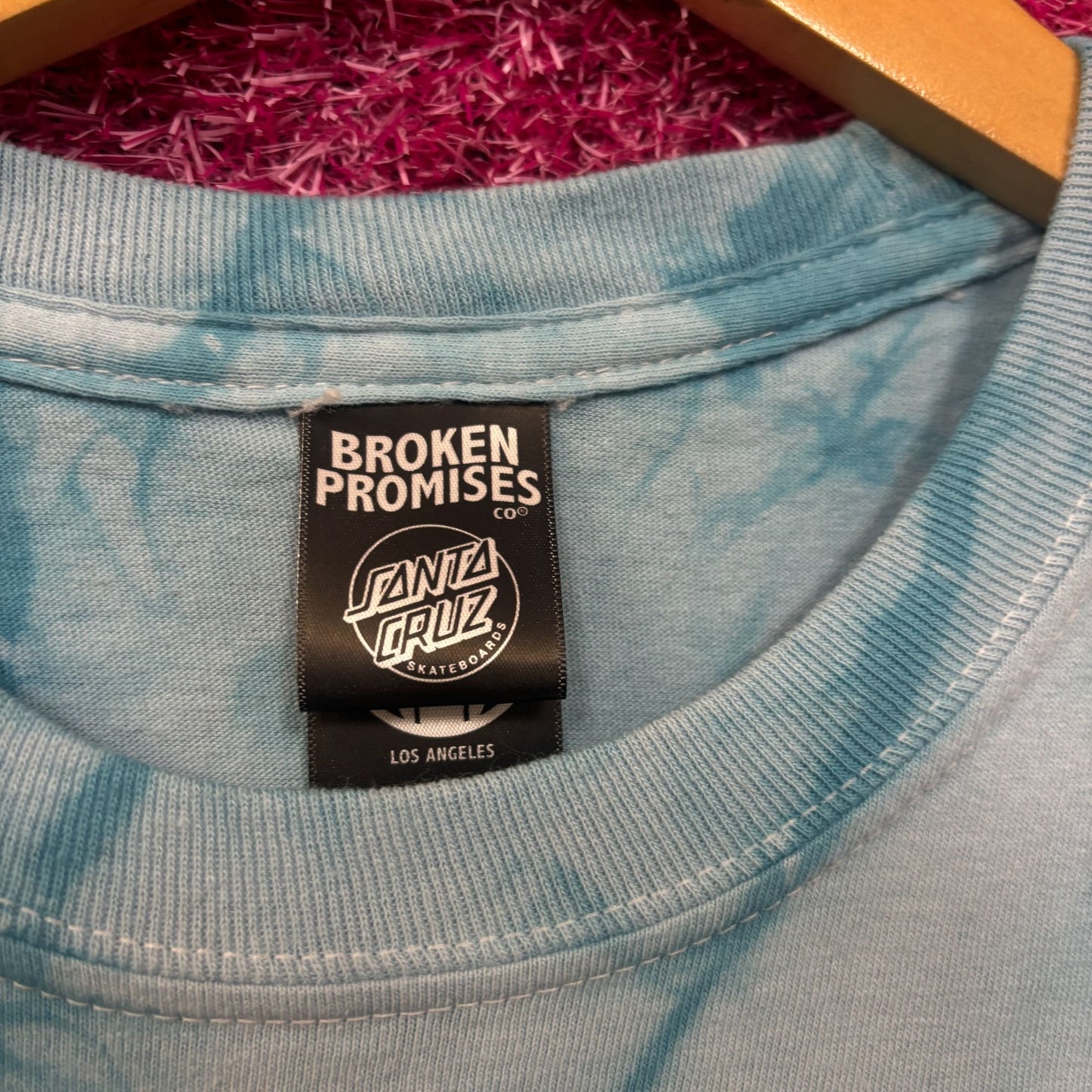 Broken Promises x Santa Cruz tiedye collab tshirt size medium
