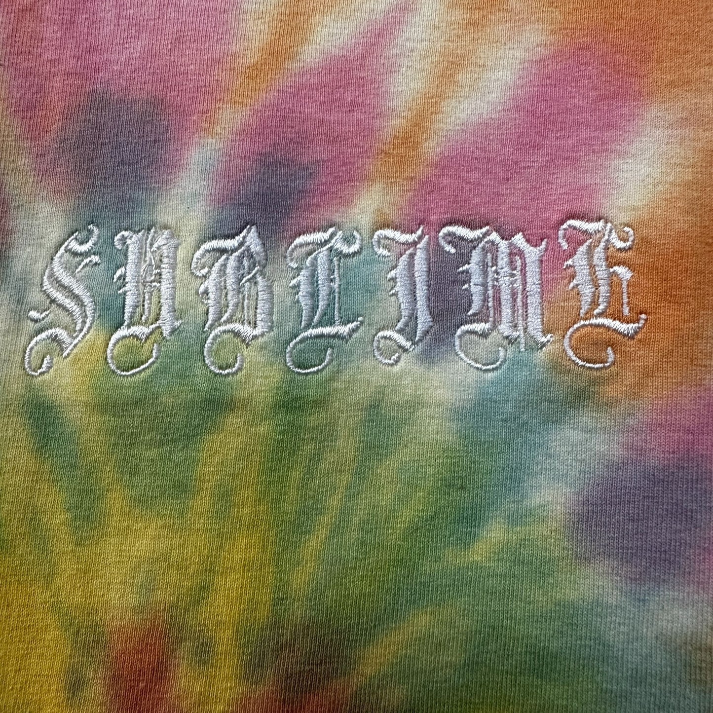 Sublime Embroidered Tie Dye SKa Tshirt Size Medium