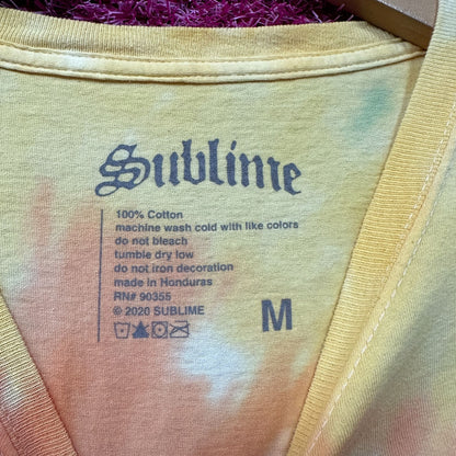 Sublime Embroidered Tie Dye SKa Tshirt Size Medium